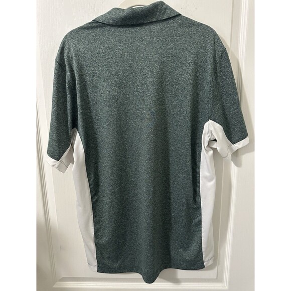 Nike Golf Oregon Ducks Dri Fit Polo Shirt Mens Large Green Short Sleeve - Picture 2 of 10